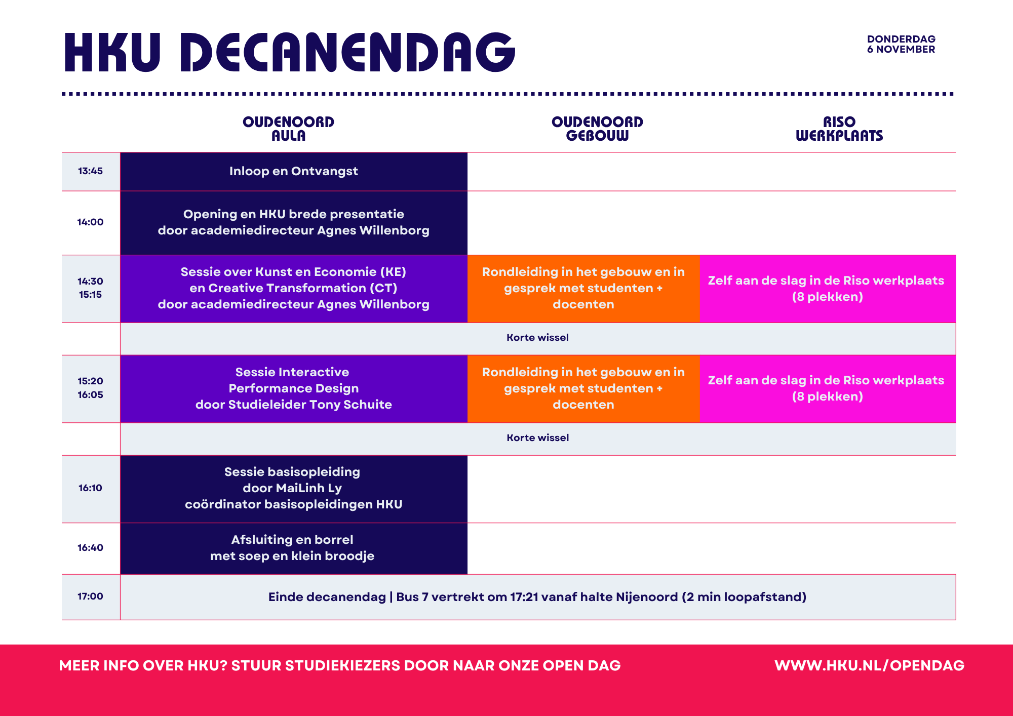 Decanendag programma november 2025